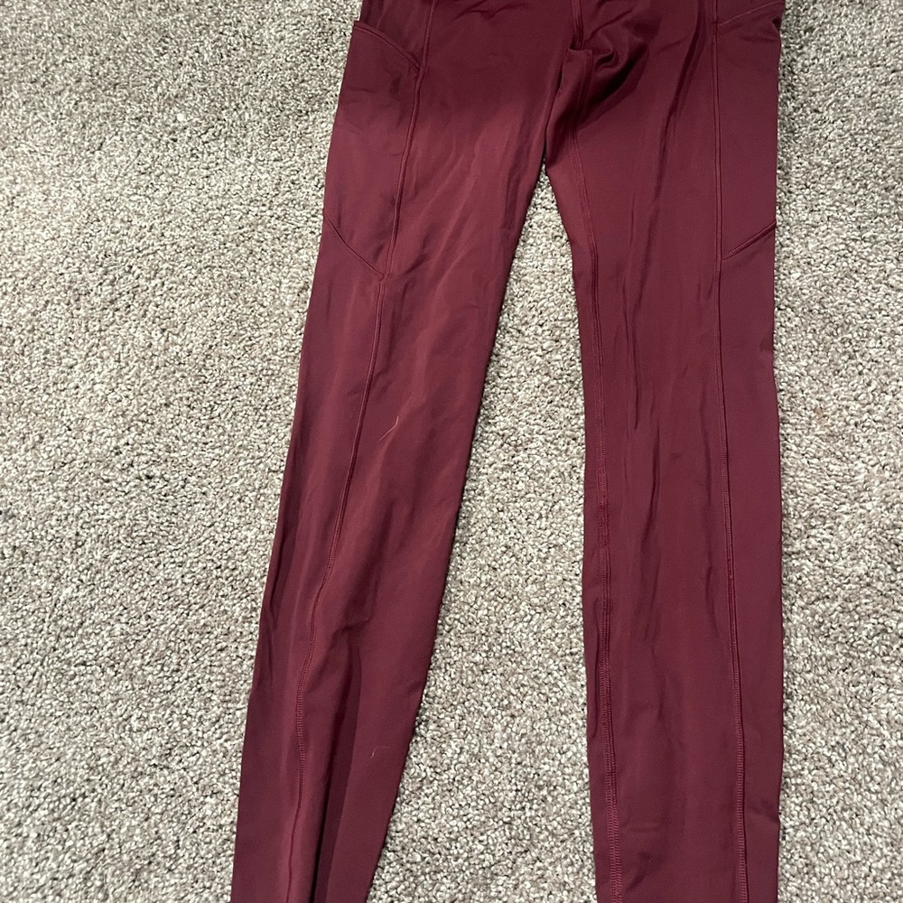 Burgundy Skinny Pants